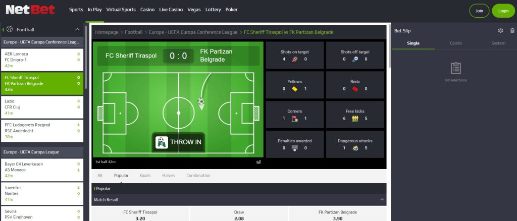 Προεπισκόπηση των αθλητικών στοιχημάτων NetBet