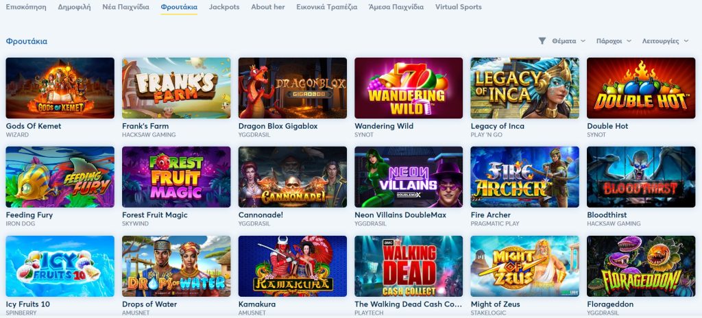 Προεπισκόπηση των κουλοχέρηδων Betshop